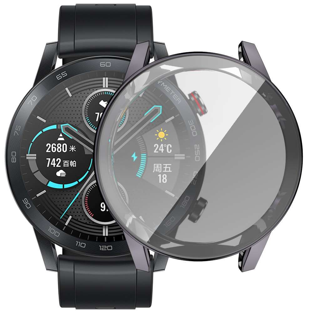 Luxury Soft Protective Shell TPU Watch Case Plating 360 Full Cover Screen Protector