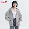 Baleno Women's Long Sleeve Hooded Zipper Cardigan