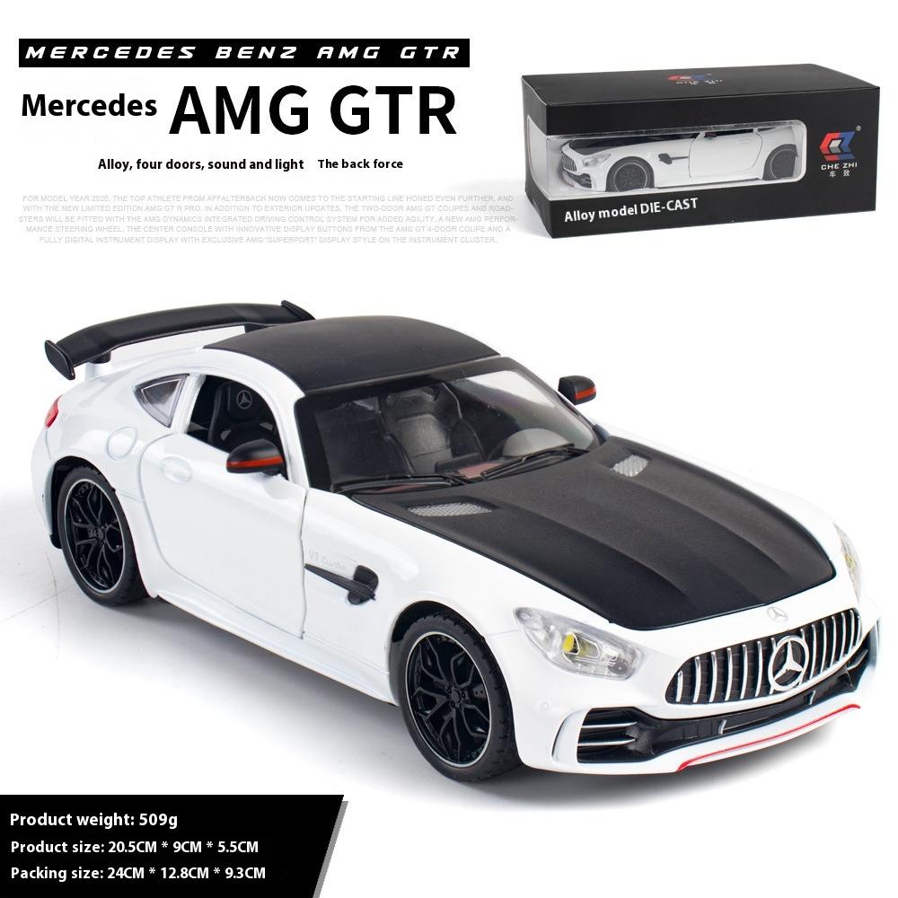 1/24 Scale Simulation Mercedes Benz GT AMG Alloy Sports Car Diecast Model Decorative Trendy Ornaments for Friend Gift Collection