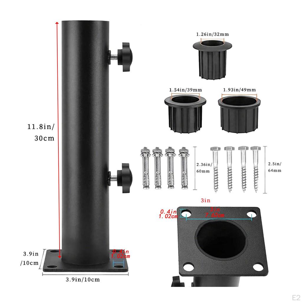 Подставка-основание для зонта Сверхпрочная Мраморная Держатель для флагштока Солнечный кронштейн для улицы