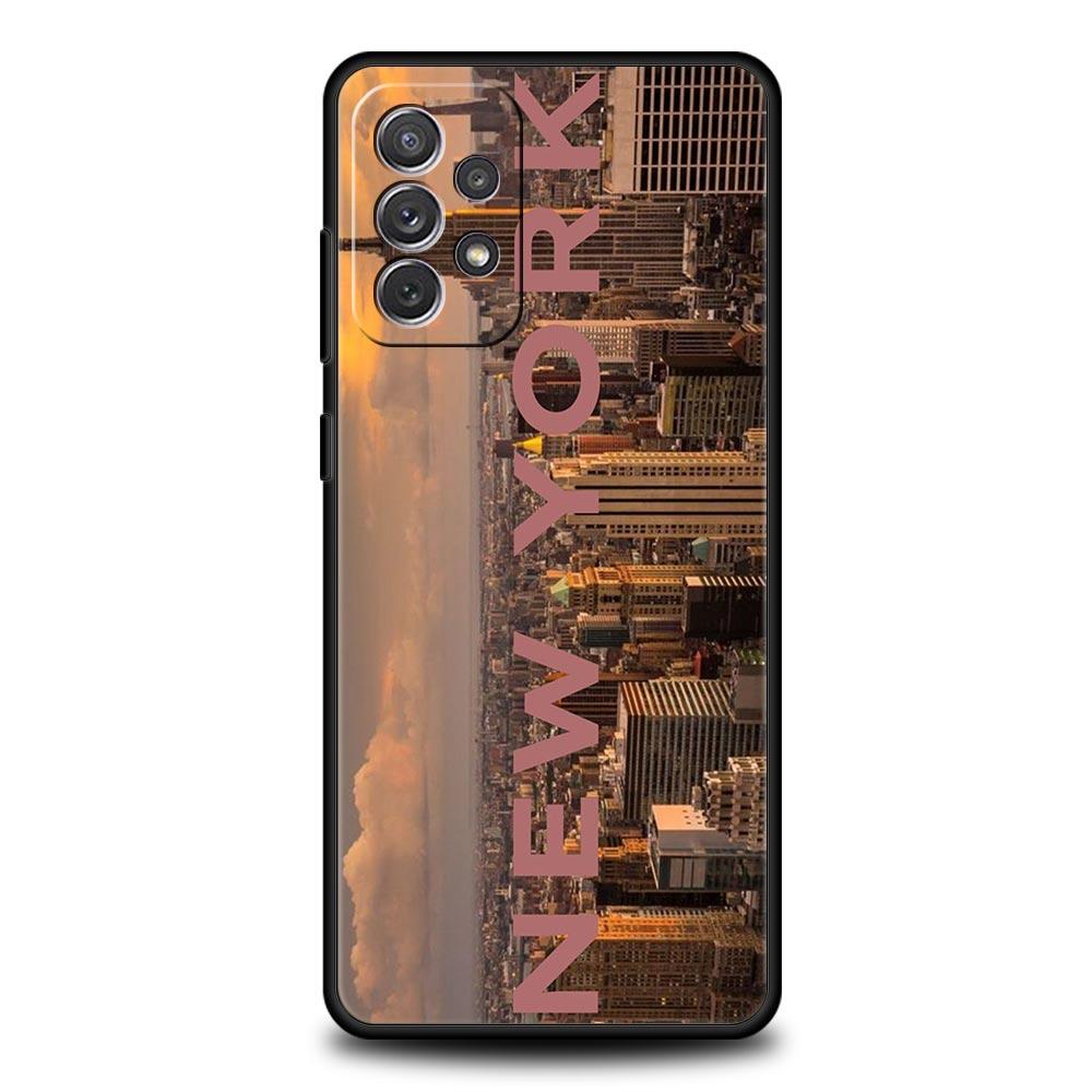 Чехол для Samsung A17 A15 A13 A51 A71 A41 A31 A21S A07 A05 A35 A55 A23 A25 A33 A53 A73 5G Обложка Пейзаж побережья Нью-Йорка