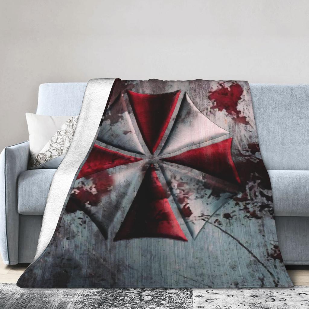 Resident Business Umbrella Corps Eviled Blankets Flannel Awesome Warm Throw Blankets for Bedspread Decoration