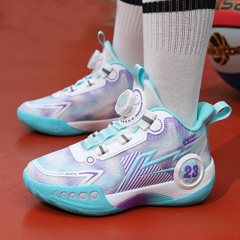 Баскетбольная обувь для мальчиков среднего и большого размера, детская, нескользящая, дышащая, спортивная обувь для одноклассников, мужская и женская, для учеников начальной школы, подростковая