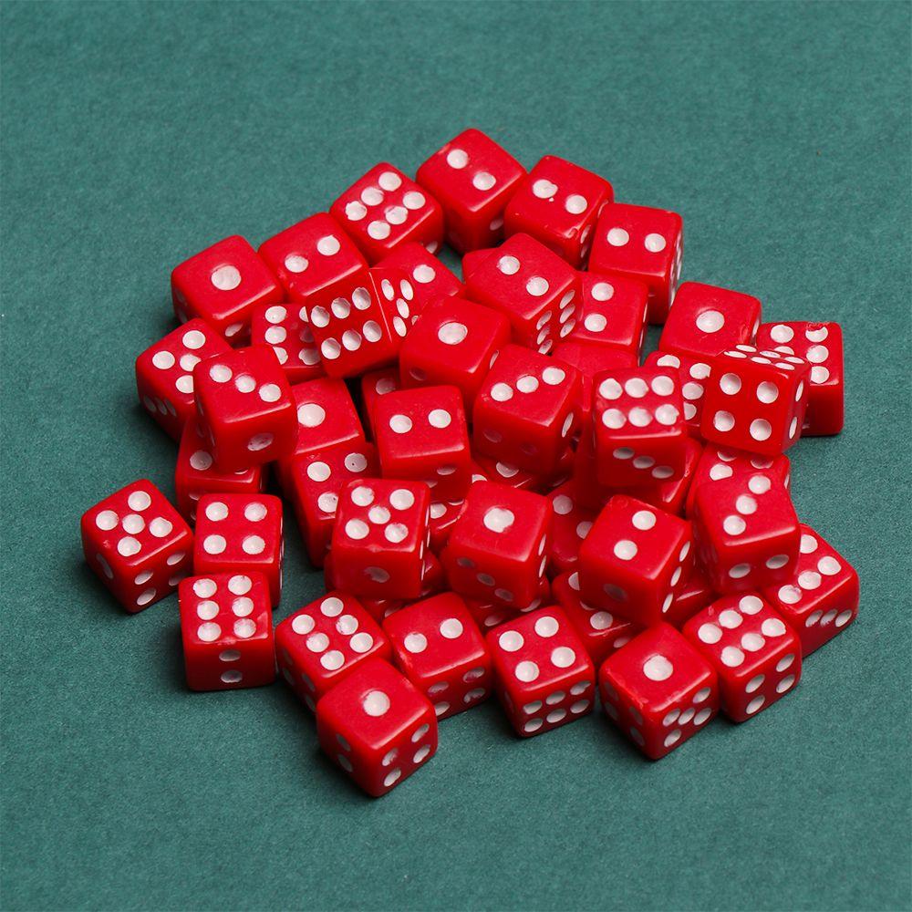 Plastic Standard Six Sided Decider Board Playing Game Gaming Drinking Dice Dices Entertainment Tool