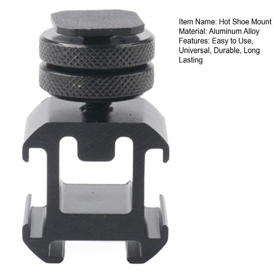 Удлинительный кронштейн для камеры с горячим башмаком, прочная металлическая конструкция, простая установка, широкая совместимость, адаптер для крепления камеры с горячим башмаком