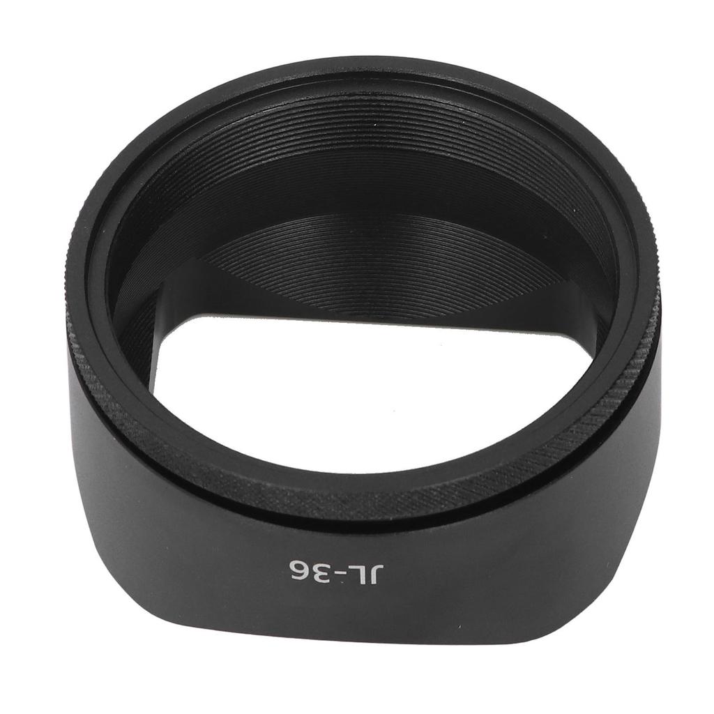 Aluminum Alloy Square Lens Hood Camera Lens Shade for X100VI X100V Camera External Filter Compatibility Black