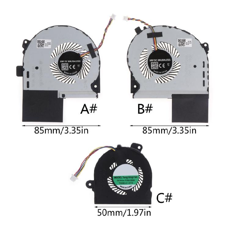 Радиатор GPU для ноутбука DC12V 0.4A 4-контактный 4-проводной Охлаждающий вентилятор Тихий Охладитель GPU CPU Охладитель ноутбука Питание от USB