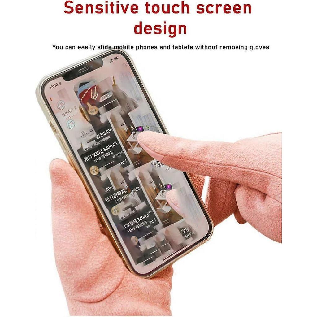 USB Rechargeable Heated Gloves, Warm Heated Gloves for Women