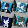 Синяя Makoto Yuki игра Persona Наволочка Квадратная Двусторонняя Печать Короткий Плюш Подушка-Подушка для Дивана Спальня Прикроватная Подушка