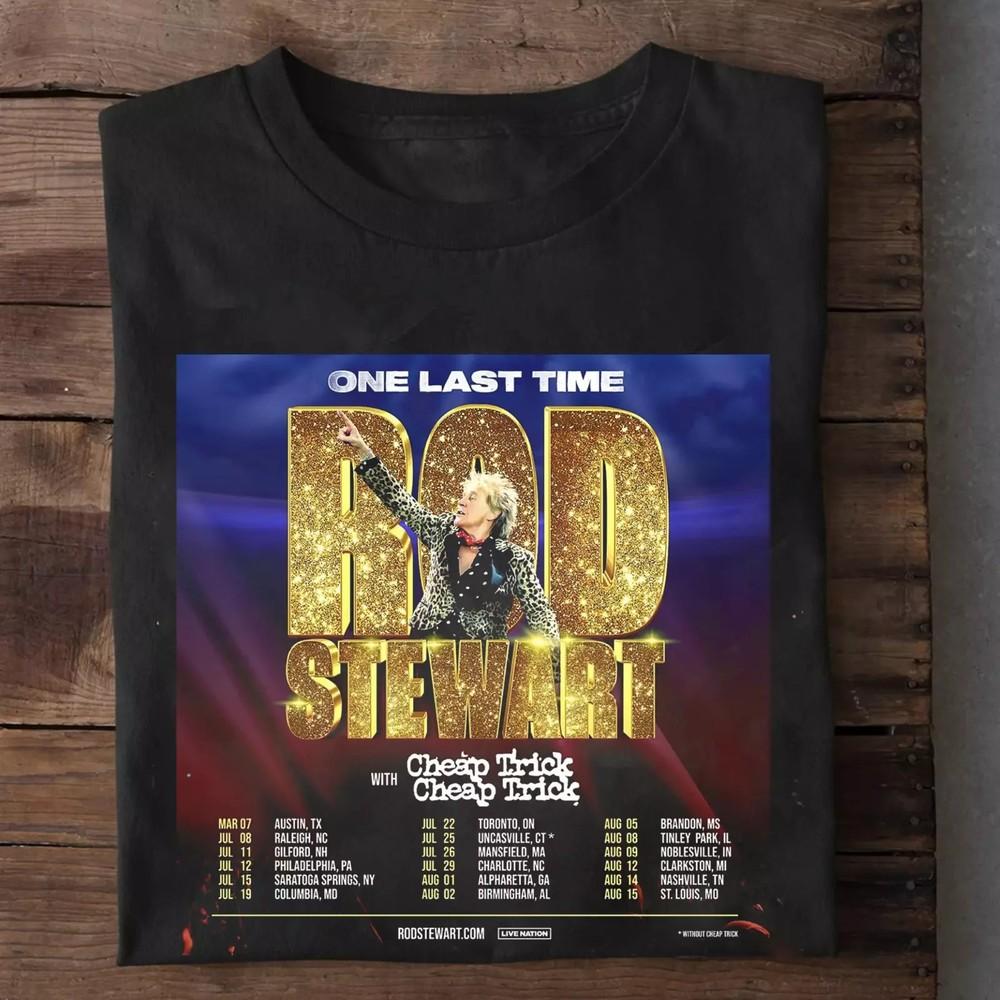 Rod Stewart 2025 Tour Cheap Trick TShirt Full Unisex T-Shirt