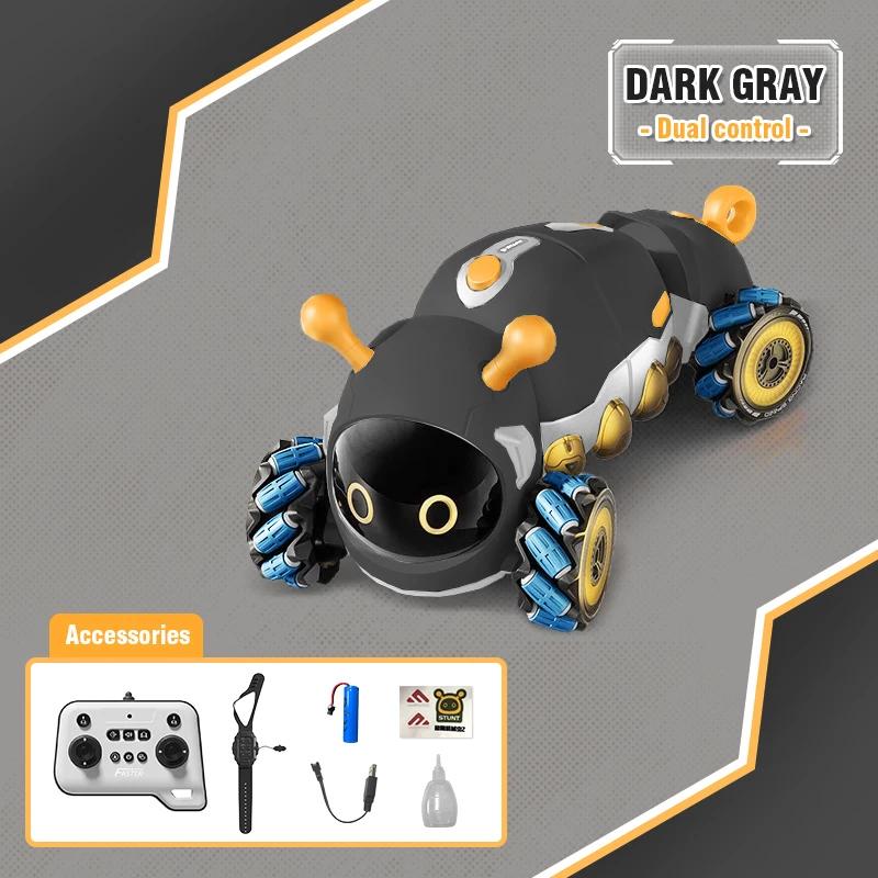 Нетоксичный умный радиоуправляемый insect 4WD RC трюковой автомобиль с распылителем и светом, радиоуправляемые животные, электрические игрушки для детей, подарки