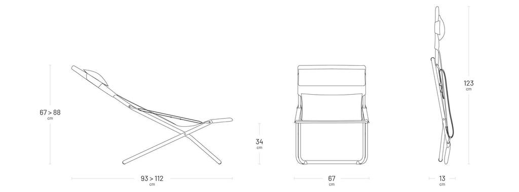 Lafuma Outdoor Chair Lounger Green LFM2864 8557 Green (Transabed Duo)