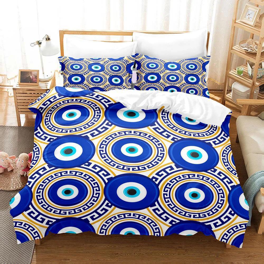 Хип-хоп Турецкий Глаз Фатимы Постельное белье Односпальный Полуторный Двуспальный Кинг-сайз Взрослые Мальчики Мужчина Спальня Пододеяльники Набор простыней
