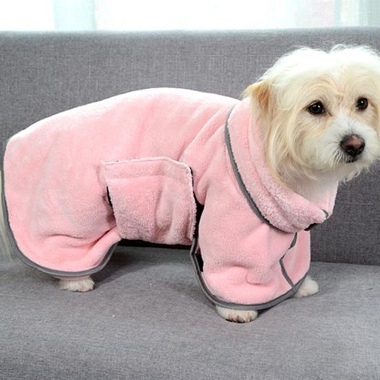 Халат для домашних животных, быстросохнущий суперабсорбент, мягкая текстура, банное полотенце для собак и кошек, домашнее животное