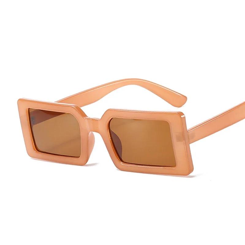 Retro Shades Square Sunglasses Woman Jelly Colors Small Frame Sun Glasses Female Fashion Brand Designer Vintage