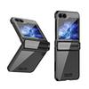 Для Чехол для телефона Samsung Galaxy Z Flip 7 6 5 4 3 5G Модный Электролитическое покрытие Прозрачный Шарнир Складывающийся Ударопрочный Защитный Чехол