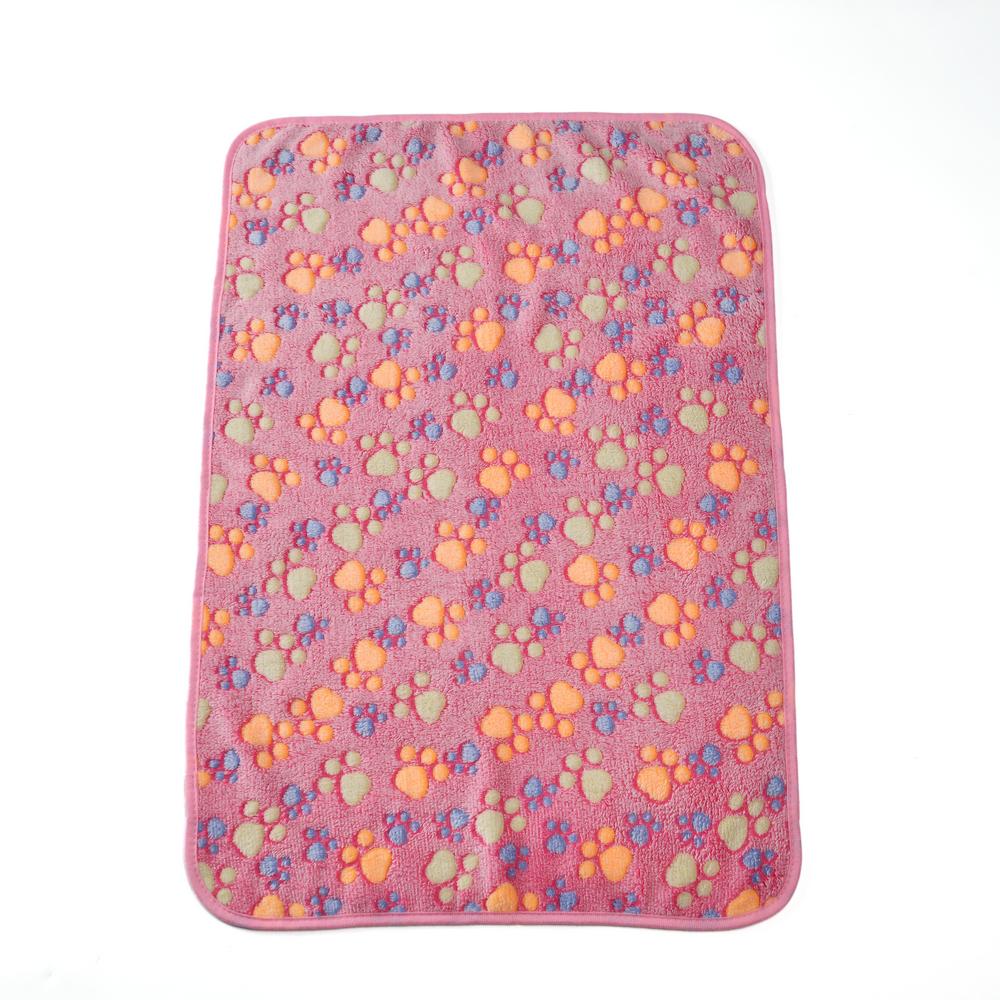 Мягкое теплое одеяло для кошек и собак для маленьких и больших собак, пушистый матрас с принтом лап для домашних животных, удобные дорожные одеяла для автомобиля, йоркширский коврик для кровати