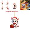 Christmas Cat Vehicle Decor Acrylic Hanging Ornament For Car Interior