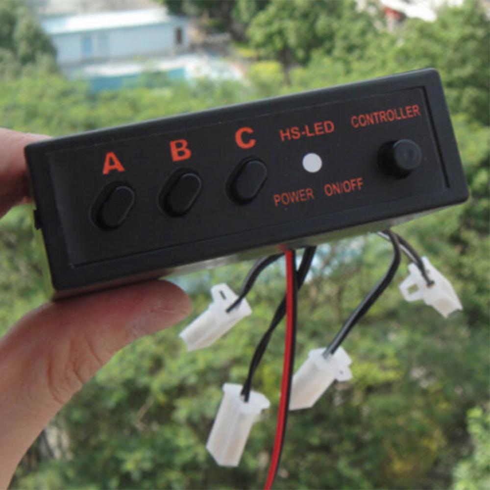 4 Ways LED Strobe Flash Light 3 Modes Emergency Flashing Controller Box Module
