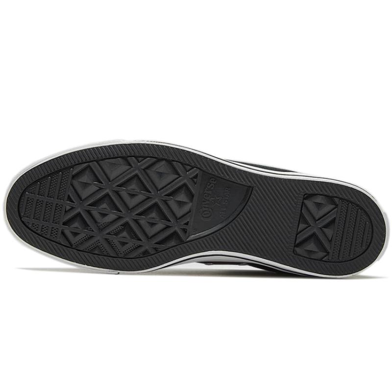 Converse Chuck Taylor All Star Камуфляжная нашивка Винтажные высокие парусиновые кеды Унисекс Черно-белые