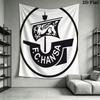 FC Hansa Rostock Wall Hanging Printed Fabric Blanket Decorative Tapestries for Bedroom Living Room Home Decor