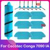 Подходит для робота-пылесоса Cecotec Conga 7090 IA Запасные части Аксессуары Основная щетка-валик Боковая щетка Тряпка для мытья пола