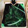 Roronoa Zoro Flannel Blanket, High quality Comfortable for All Seasons, Home Decor, Warmth and Comfort