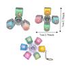 Cartoon Cat Paw Keycap Keychain Colorful Cat Claw Button Pendant  Bag Pendant