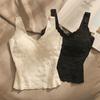 Hot Girl Jacquard Camisole Inner Wear Beautiful Back Vest Bra Integrated Outer Wear Bandeau Top For Women Summer