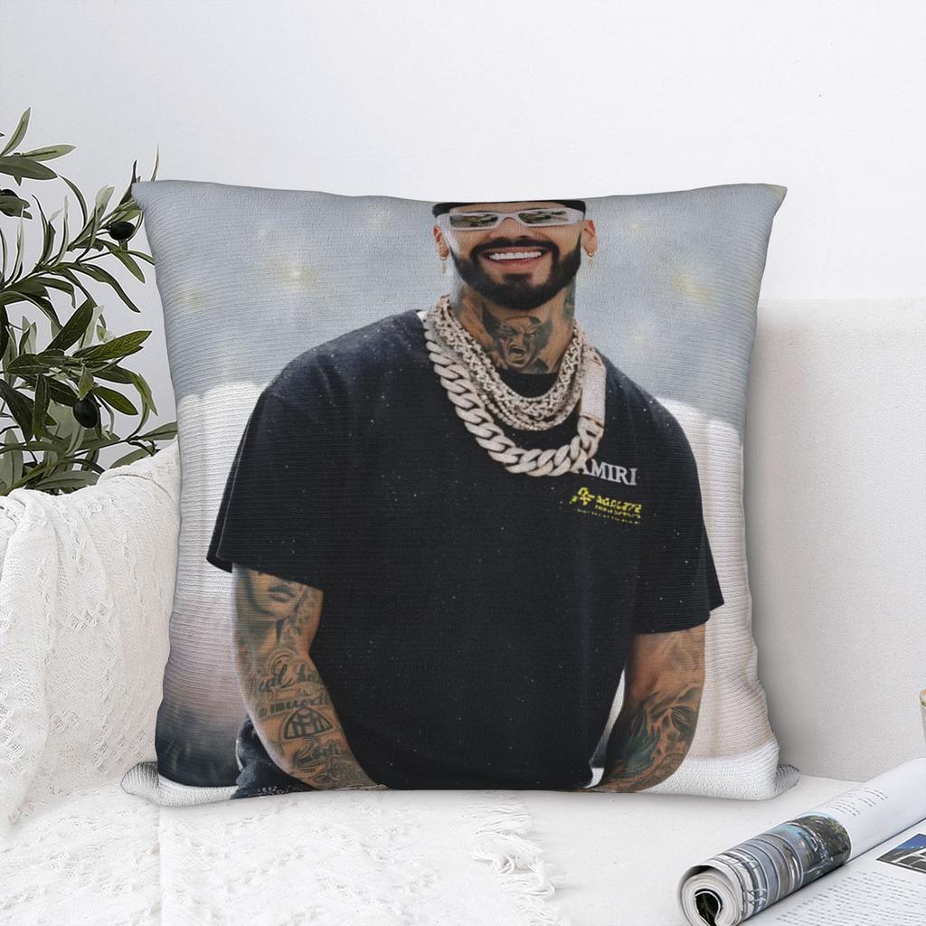 Anuel AA Rapper Singer Pillow Covers Merchandise Soft Cushion Cover Decoration Pillow Case Cover Sofa Multi Size