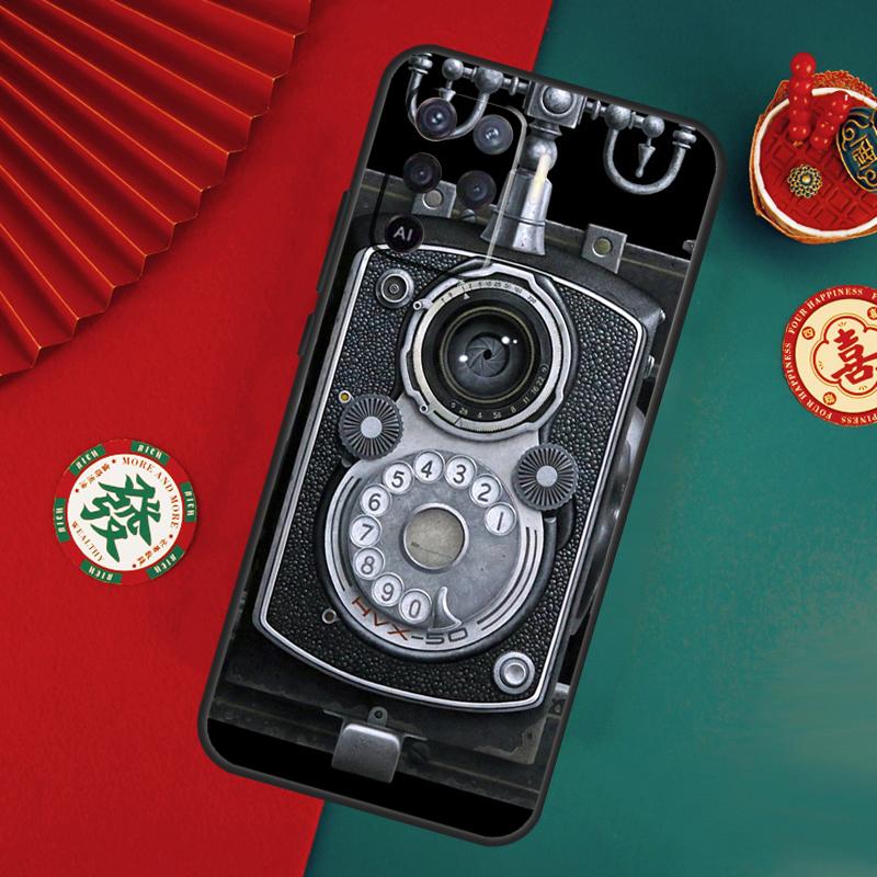 Ретро-ностальгический чехол для камеры для Oppo A76 A16 A96 A17 A60 A40 A80 A98 A58 A78 A18 A38 A57 A74 A54 A94 A15 A5 A6 Pro