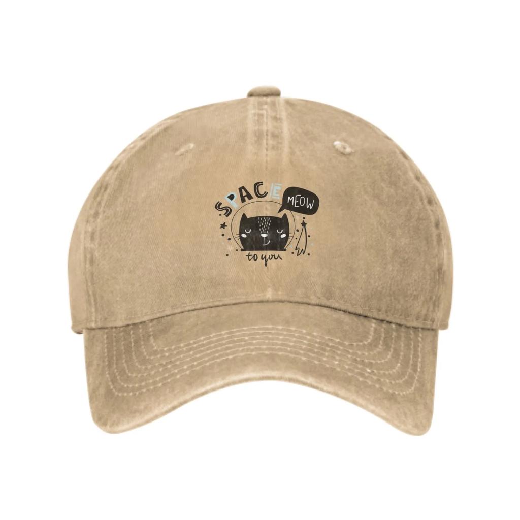 Милый Космический Кот Летняя Классическая Мода Мужская Кепка Тракер Хлопковая Дышащая Женская Ковбойская Шляпа Для Отдыха Путешествий На Открытом Воздухе Кепки для Баскетбола
