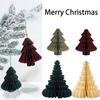 Paper Christmas Tree Desktop Small Christmas Trees Folding Christmas Tree Pendant