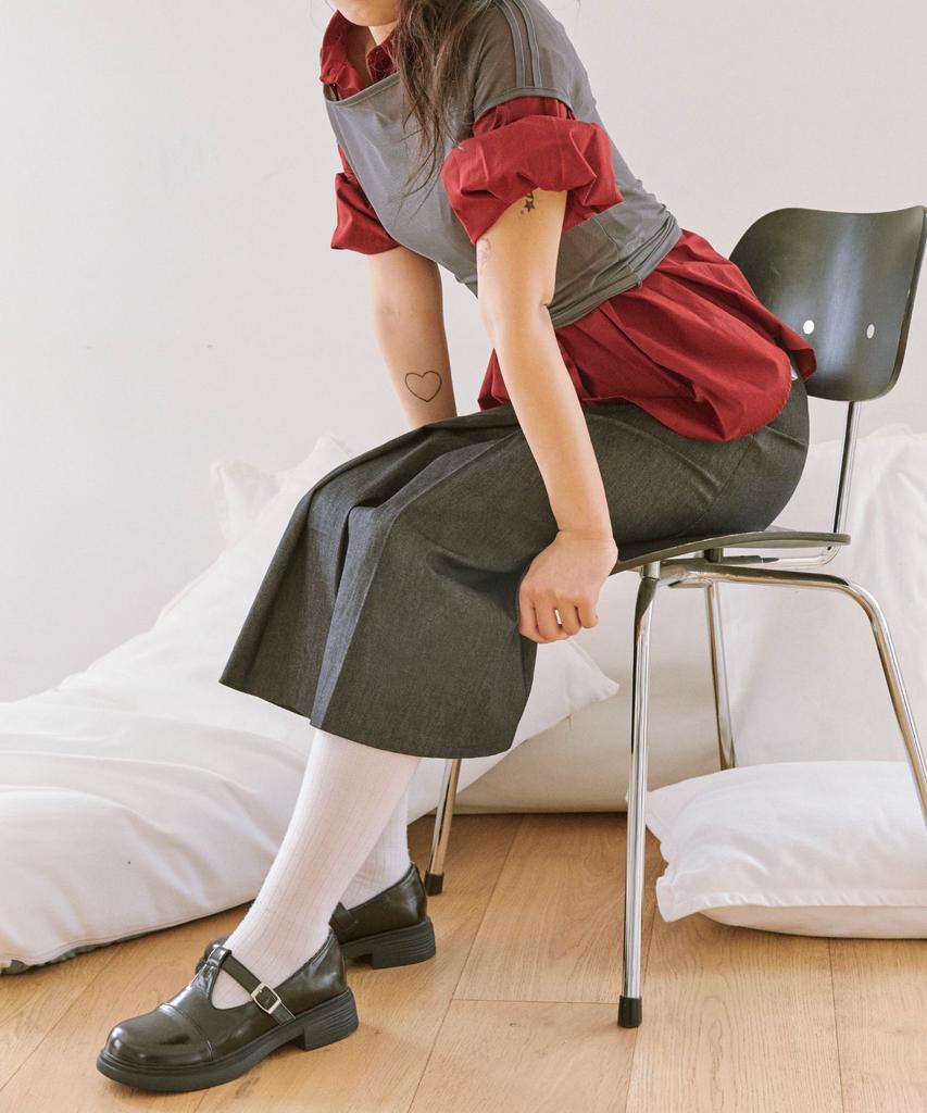 Лоферы Mary Jane Spur Comp 3,5 см -Ua9067 (2Цвет)