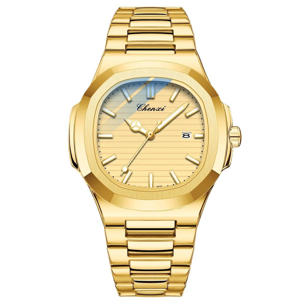 Уникальные черные часы для мужчин, модные классические кварцевые наручные часы, роскошные водонепроницаемые мужские часы с ремешком из нержавеющей стали от лучшего бренда