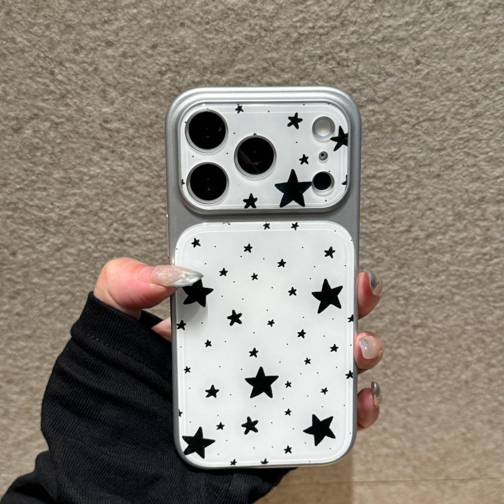 Минималистичный чехол со звездой для iPhone 17 Стильный однотонный защитный чехол для iPhone 17 Pro Защита от падений Полное покрытие Модный дизайн