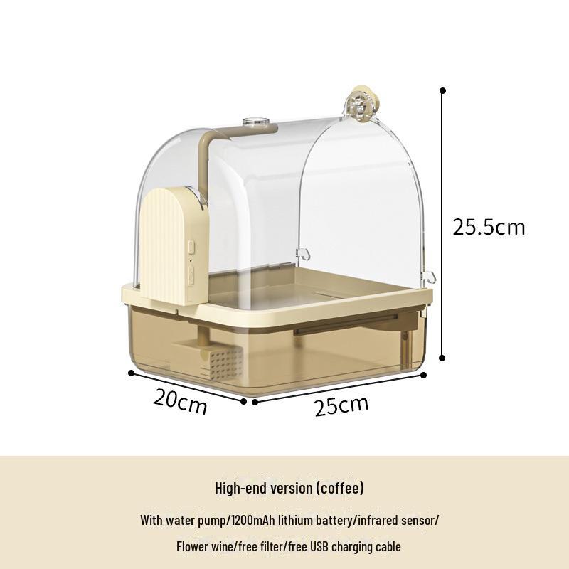 Ванночка для птиц - Черный Феникс Пион Клетка для птиц с внешней купалкой для попугаев