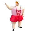 Inflatable Ballerina Costume for Adult Blow Up Funny Fat Suits Halloween Fancy Dress