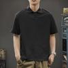 Minimally Designed Summer Top New Men's Polo Lapel Short Sleeved Loose Men's Short Sleeved Top
