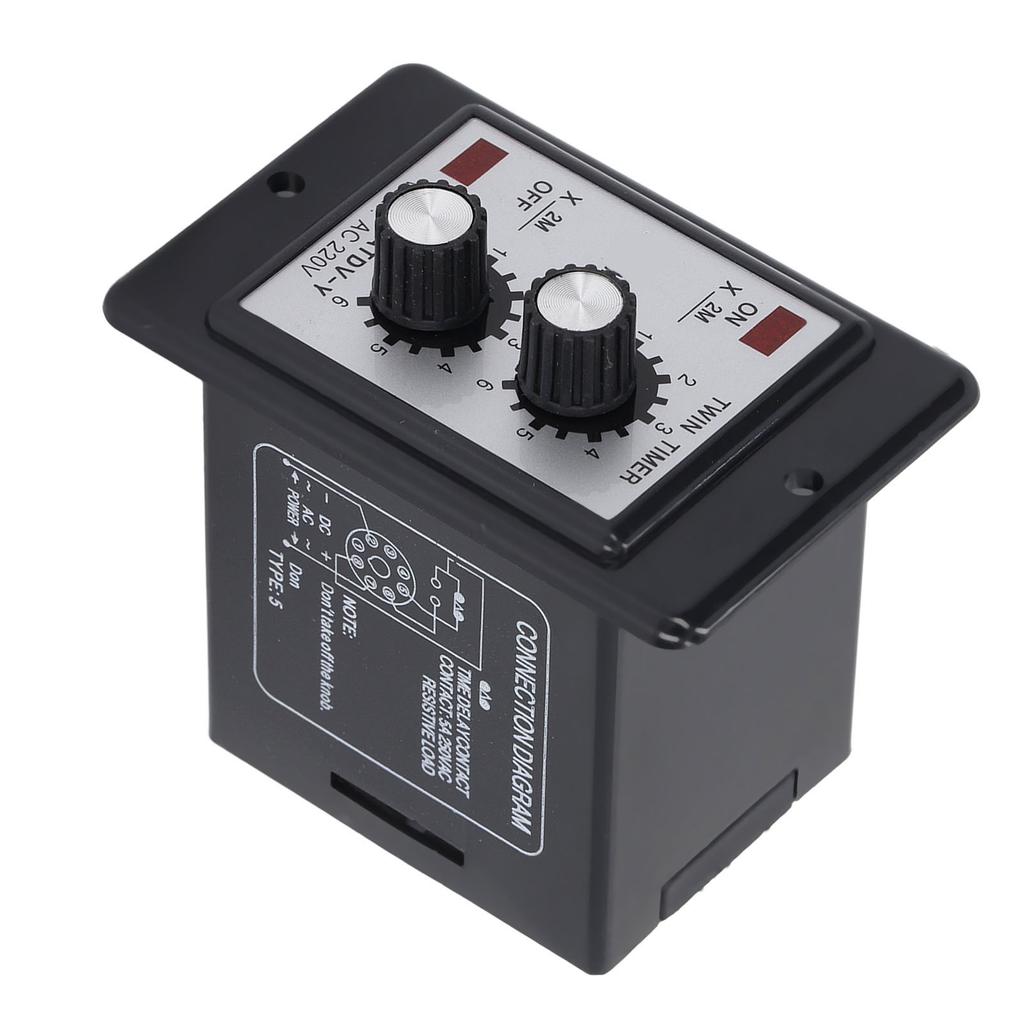 12м Двойное реле времени Антипомеховая медная катушка Серебряный контакт Реле задержки времени AC220V