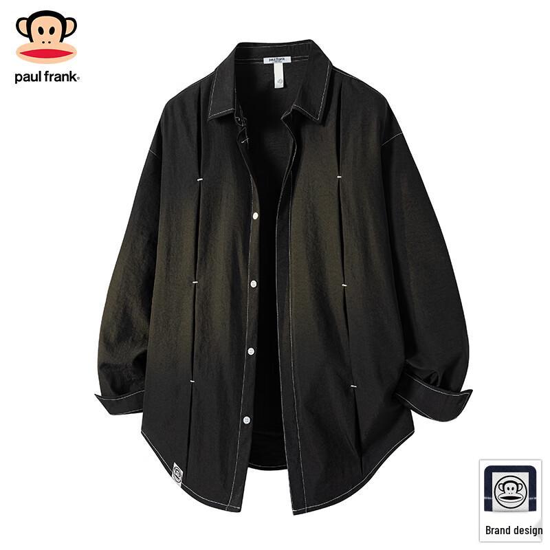 Paul Frank Men's Loose Fit Long Sleeve Trendy Shirt