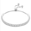 Sterling Silver S925 Mosang Stone Bracelet Fashionable and Versatile Luxury Group Set with 18K Diamond Display Bracelet for Women