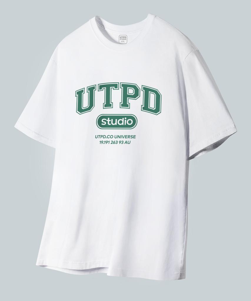 UNTAPPED STUDIO Utpd Signature Хлопковая футболка большого размера с коротким рукавом 2 цвета