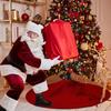 Large Size Christmas Tree Mat Polyester Christmas Tree Carpet Knitted Christmas Tree Skirt  Wedding