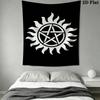 Wizard Magic & Witch Spell Pattern Home Decor Tapestry, Wall Hanging, Decorative RV Wall Cloth.ZGT0914391