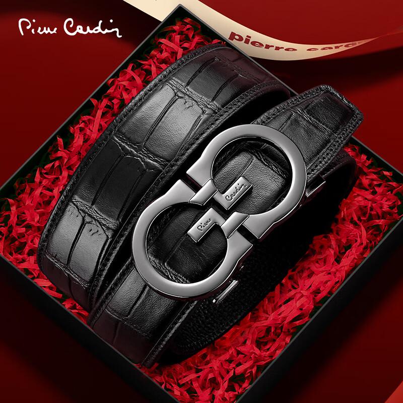 Pierre Cardin Мужской кожаный ремень с автоматической пряжкой