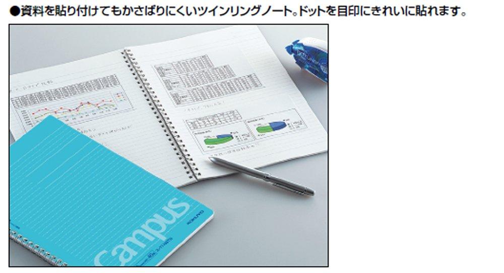 KOKUYO Campus Twin Ring Notebook Dotted Ruled A6 B Ruled 50 Sheets S-T155BTN