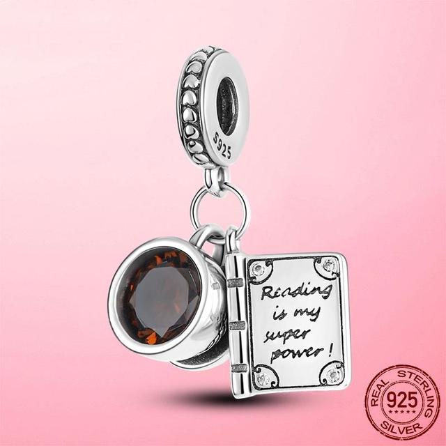 925 Sterling Silver Beads Blue Globe Charm Fit Original Fashion Bracelet Necklace for Women Diy Jewelry Making Fine Jewelry Gift