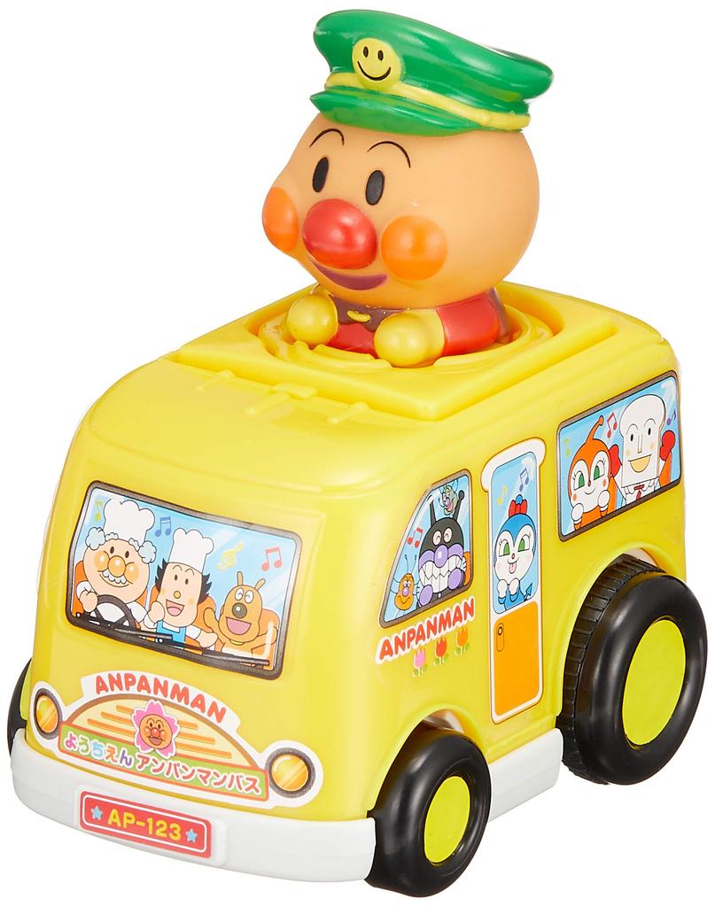 Anpanman Push Spring Kindergarten Bus