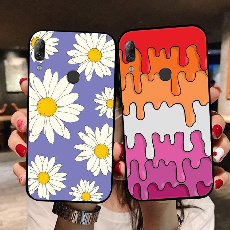 For Lenovo K5 Pro Case Flower Painted Silicone Cases For Lenovo S5 K520 / K5 Play / K5Pro L38041 Phone TPU Cover Fundas K5Play